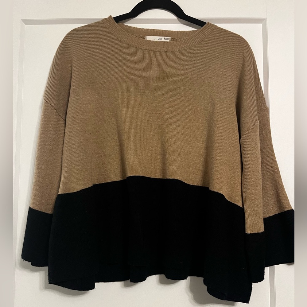 Oak and Fort Relaxed Crop Sweater
